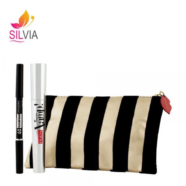 کیت ومپ (ریمل مولتی پلی + مداد چشم + کیف) پوپا کیت ومپ (ریمل مولتی پلی + مداد چشم + کیف) پوپا