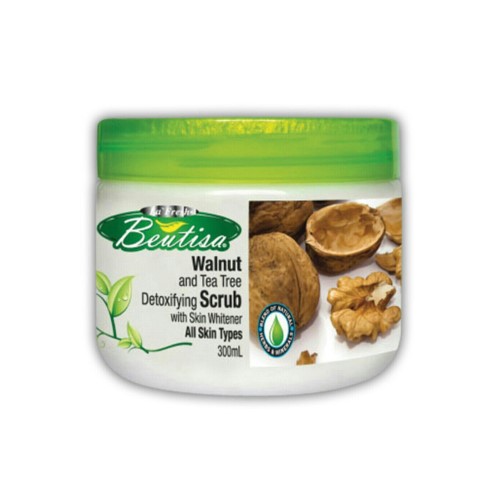 اسکراب لایه بردار صورت روشن کننده پوست با عصاره گردو و درخت چای بیوتیسا