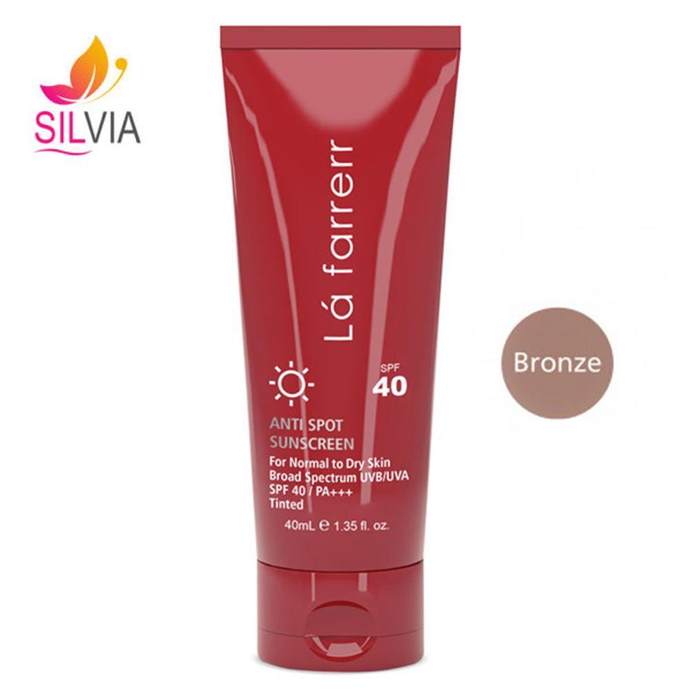 ضد آفتاب و ضد لک رنگی پوست خشک و معمولی SPF40 لافارر برنزی ضد آفتاب و ضد لک رنگی پوست خشک و معمولی SPF40 لافارر برنزی